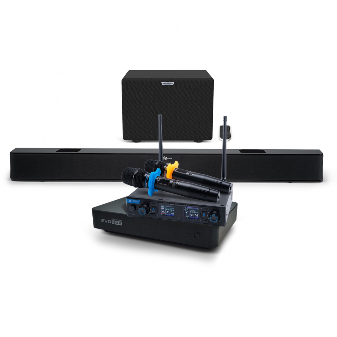 Hi-End караоке-система EVOBOX Premium + EvoSoundBar (саундбар с караоке) в Туймазах