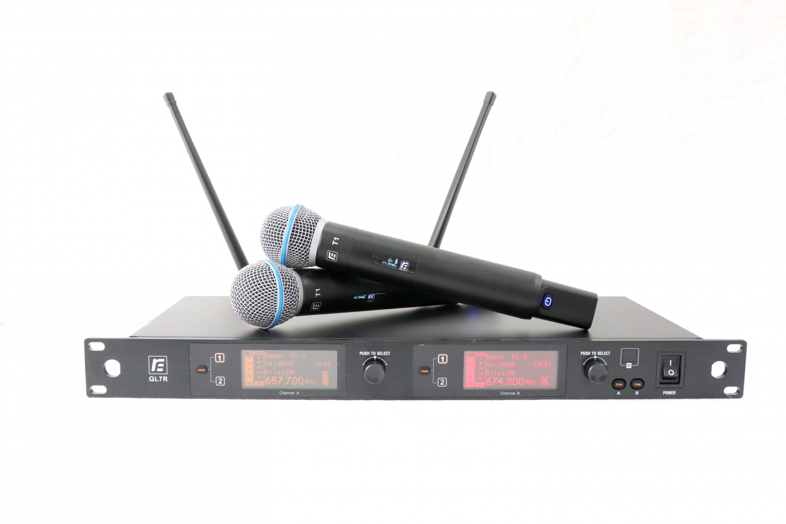 RFIntell QL7R/T1-A 651,800-683,400 МГц 2-канальная радиосистема с 2-мя ручными микрофонами в Туймазах